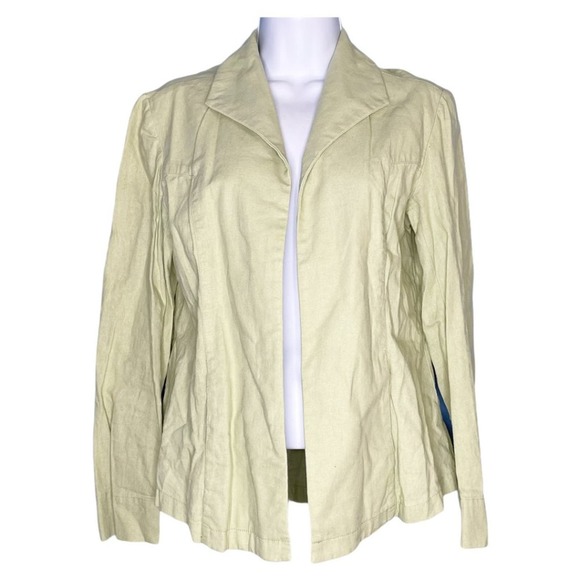 Pendleton Jackets & Blazers - Pendleton Vintage Light Olive Green Linen Blazer S